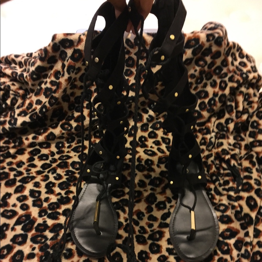 Aldo gladiator tie up sandals